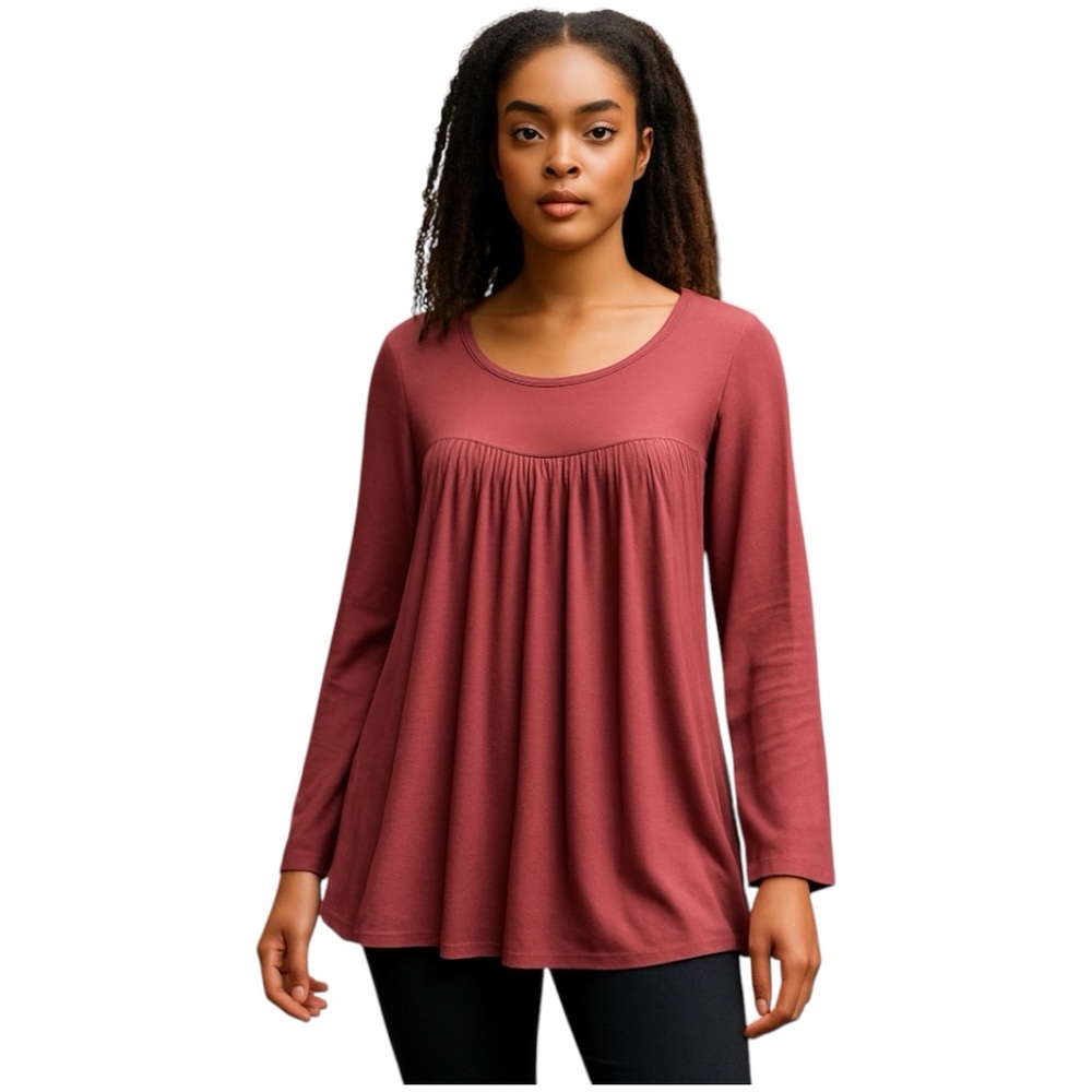 Cathy Rose color  flowy Tunic (L) 1NWT-0014